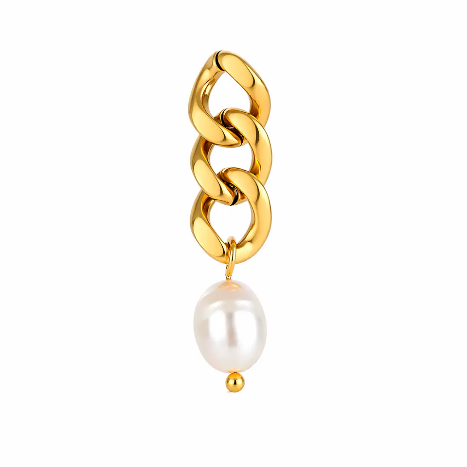 Aros Modernos Acero 316L PVD Oro 18K 109P 3
