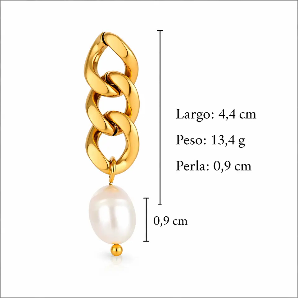 Aros Modernos Acero 316L PVD Oro 18K 109P 4