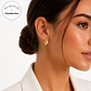 Aros Colgantes Premium Acero 316L PVD Oro 18K 110P - Miniatura 3