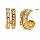 Aros Delicados Acero 316L PVD Oro 18K 112P - Miniatura 2