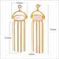 Aros Brillo Elegante Acero 316L PVD Oro 18K 113P - Miniatura 2