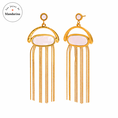 Aros Brillo Elegante Acero 316L PVD Oro 18K 113P
