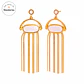 Aros Brillo Elegante Acero 316L PVD Oro 18K 113P - Miniatura 1