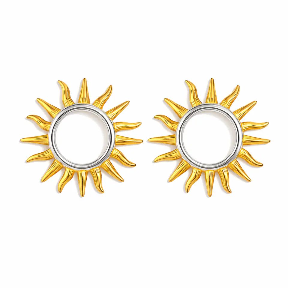 Aros Diseño Fino Acero 316L PVD Oro 18K 114P 1