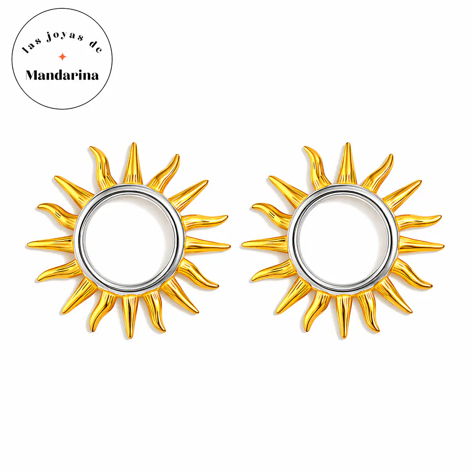Aros Diseño Fino Acero 316L PVD Oro 18K 114P 2