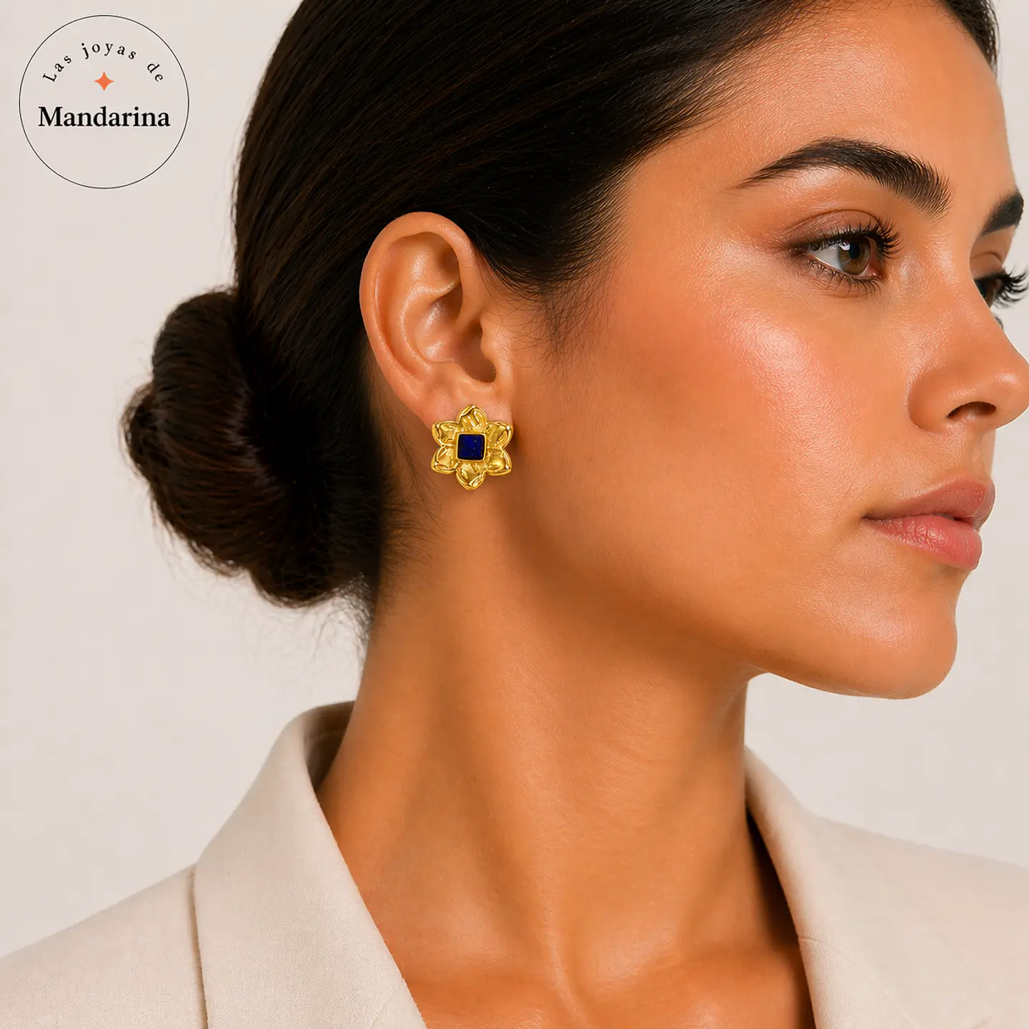 Aros Modernos Acero 316L PVD Oro 18K 116P 3