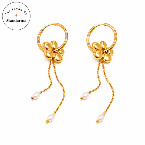 Aros Elegantes Acero 316L PVD Oro 18K 117P