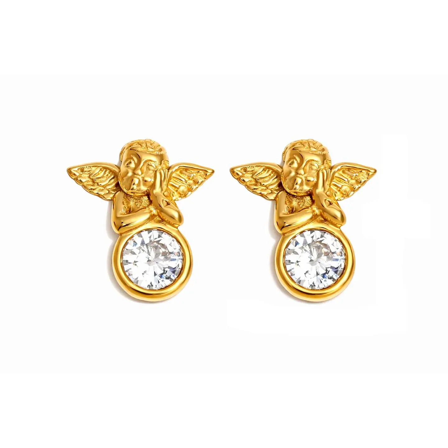 Aros Minimalistas Acero 316L PVD Oro 18K 121P 1