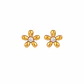 Aros Flor Dorada Premium - Miniatura 2