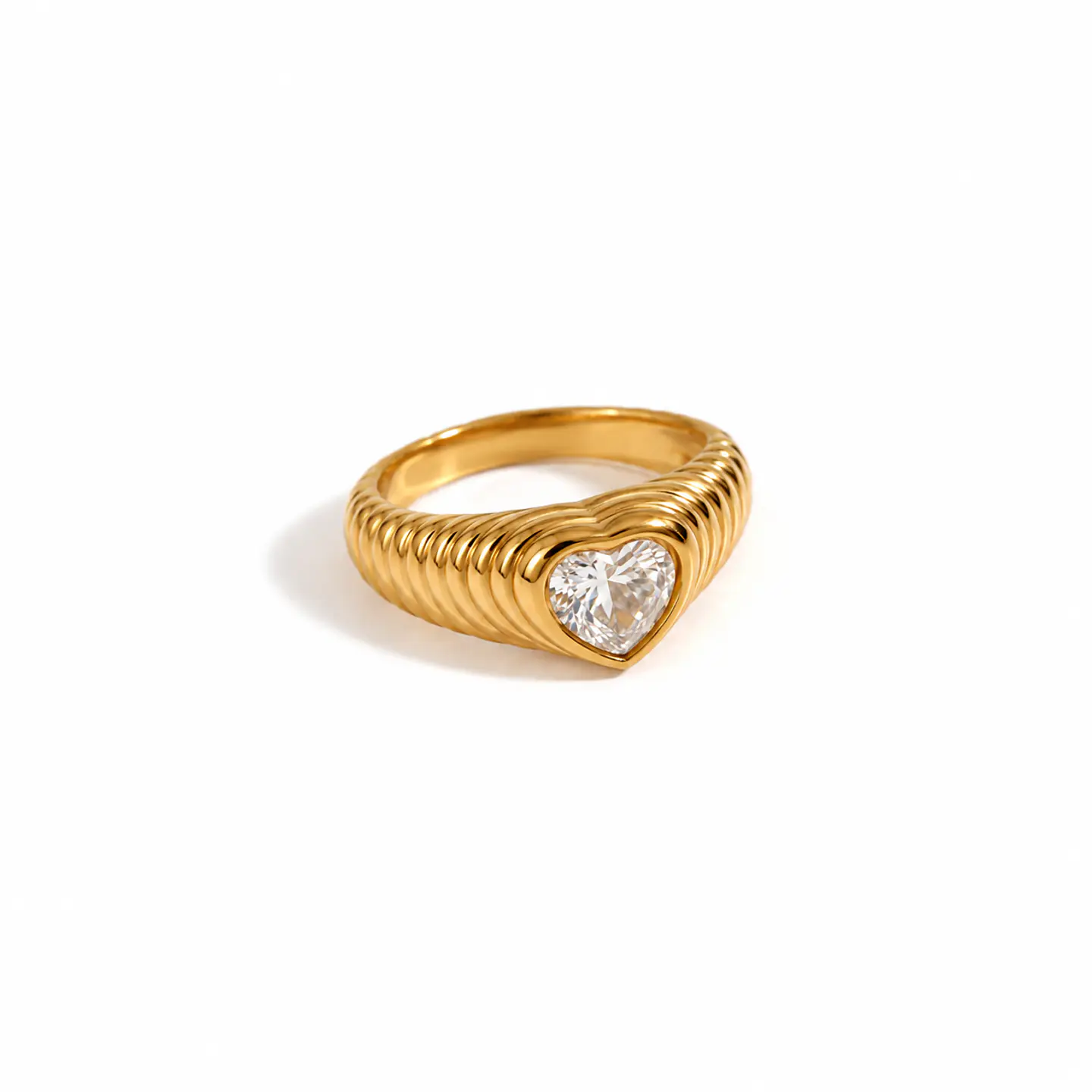 Anillo  Corazón Brillante 1
