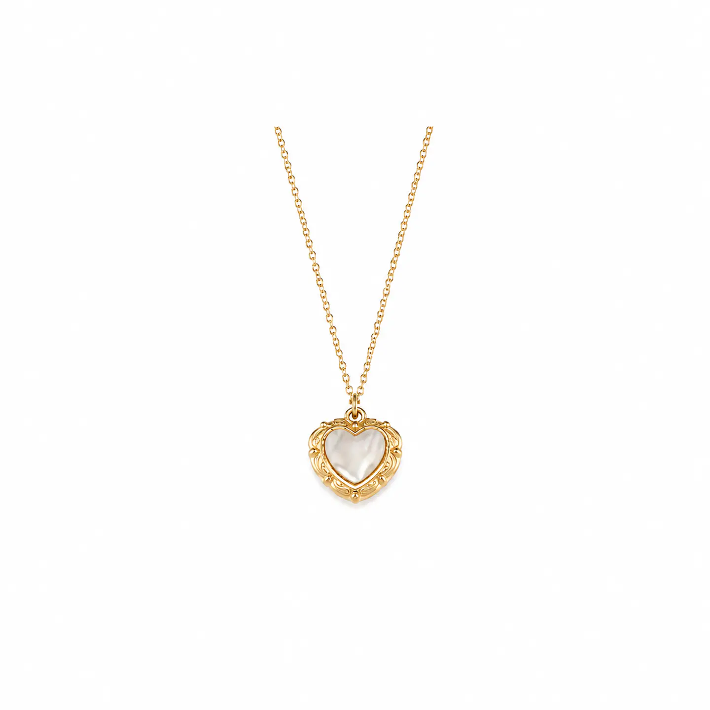 Collar  Corazón Nácar 1