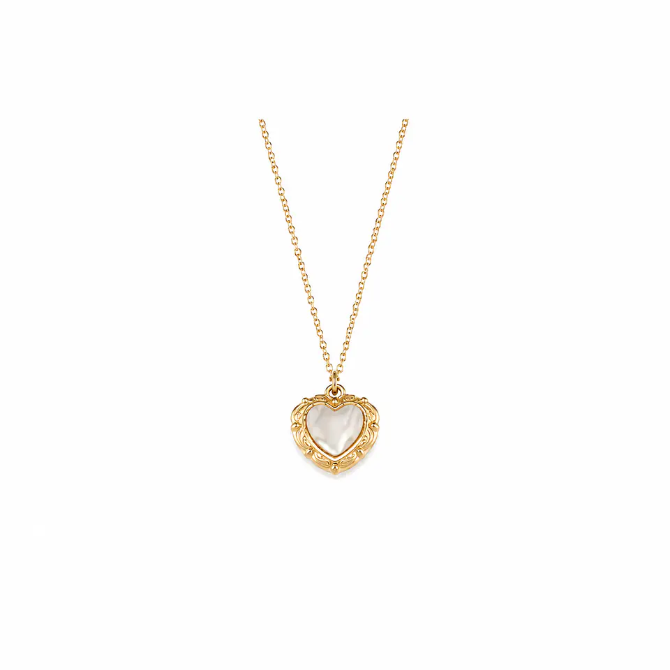 Collar  Corazón Nácar 1