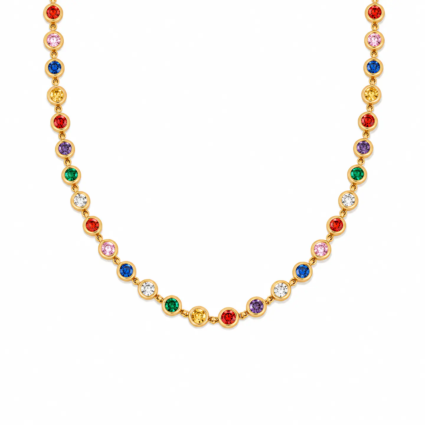Collar Cristales Multicolor 1