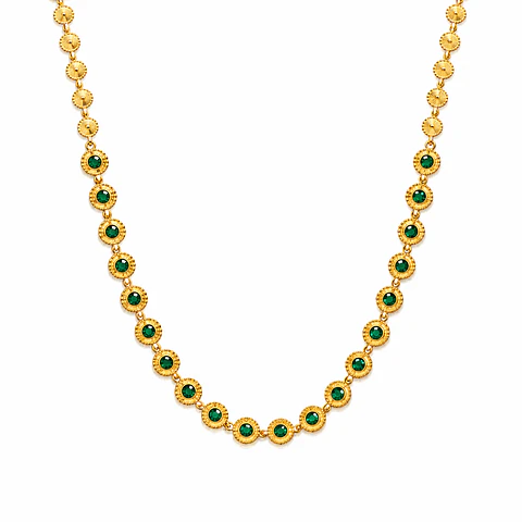 Collar Ágata verde Vintage