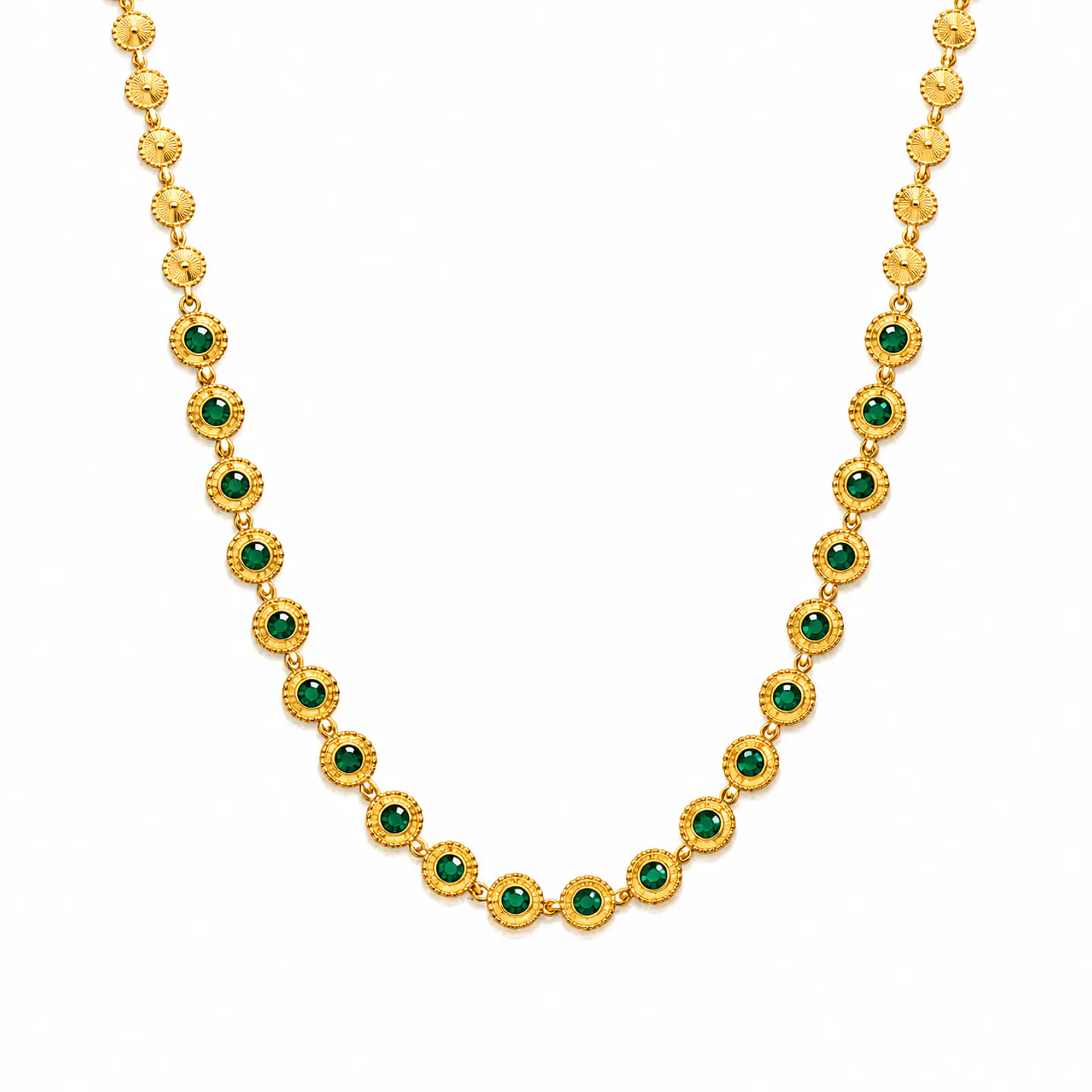 Collar Ágata verde Vintage 1
