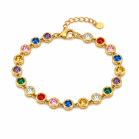 Pulsera Cristales Multicolor