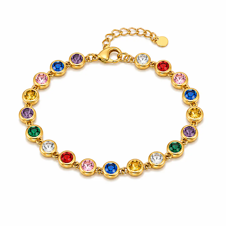 Pulsera Cristales Multicolor 1