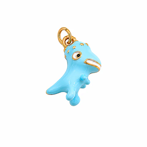 Dije Dinosaurio Celeste