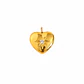 Dije Corazón Dorado Brillante - Miniatura 1