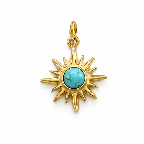 Dije Sol Turquesa
