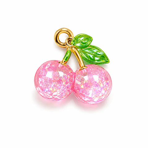 Dije Cerezas Rosa Cristal