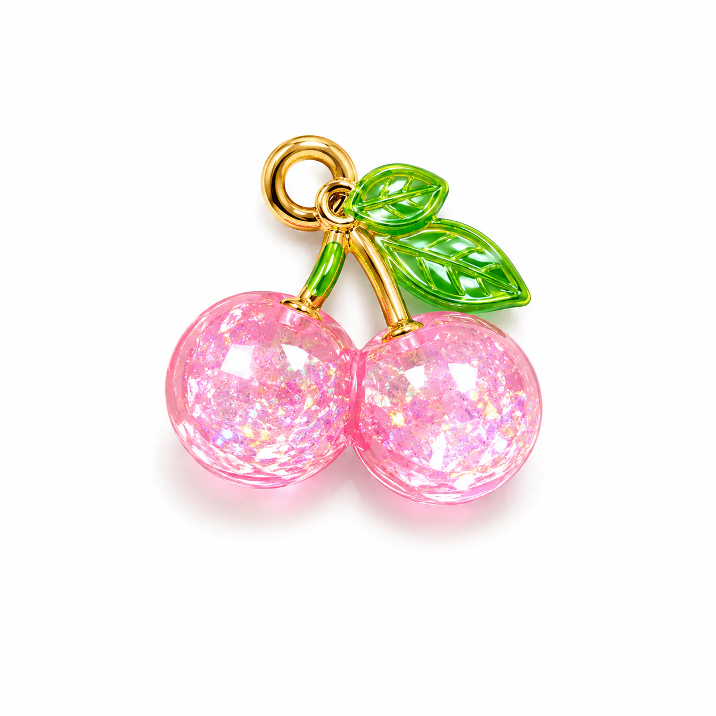 Dije Cerezas Rosa Cristal 1