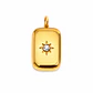 Dije Placa Dorada Estrella - Miniatura 1