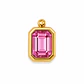 Dije Topacio azul o rosa Rectangular - Miniatura 1