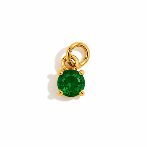 Dije Olivina Verde Redonda