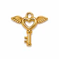 Dije Llave Corazón Alado - Miniatura 1