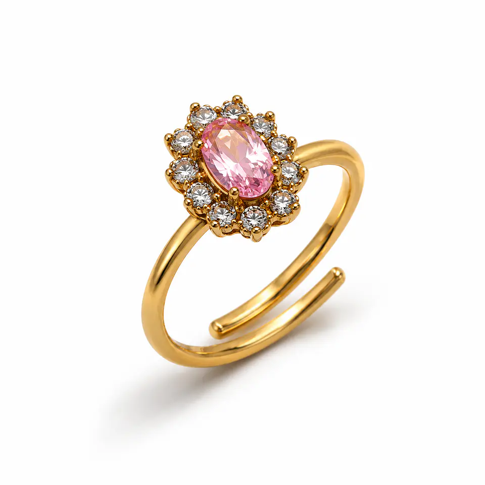 Anillo  Corona Real Cristal 4