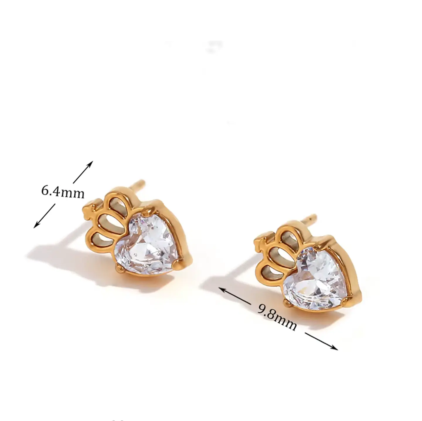 Aros Corazón Zirconia Premium 2