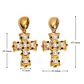 Aros Cruz Perlas Multicolor Premium - Miniatura 2