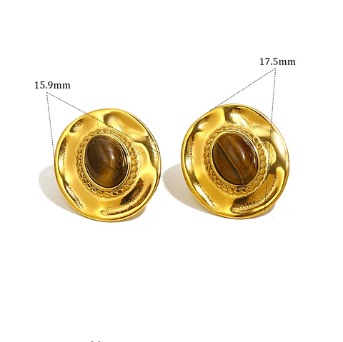 Aros Imperial Ojo de Tigre
