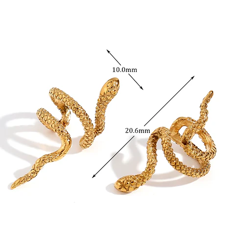 Aros Serpiente Texturizada