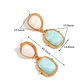 Aros Doble Piedra Aqua - Miniatura 2