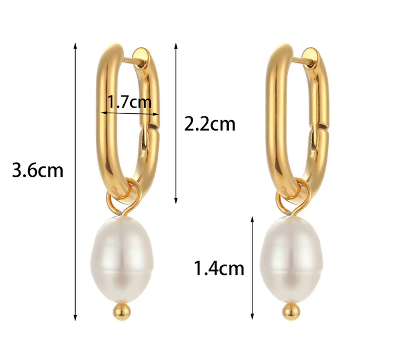 Aros Perla Colgante 3