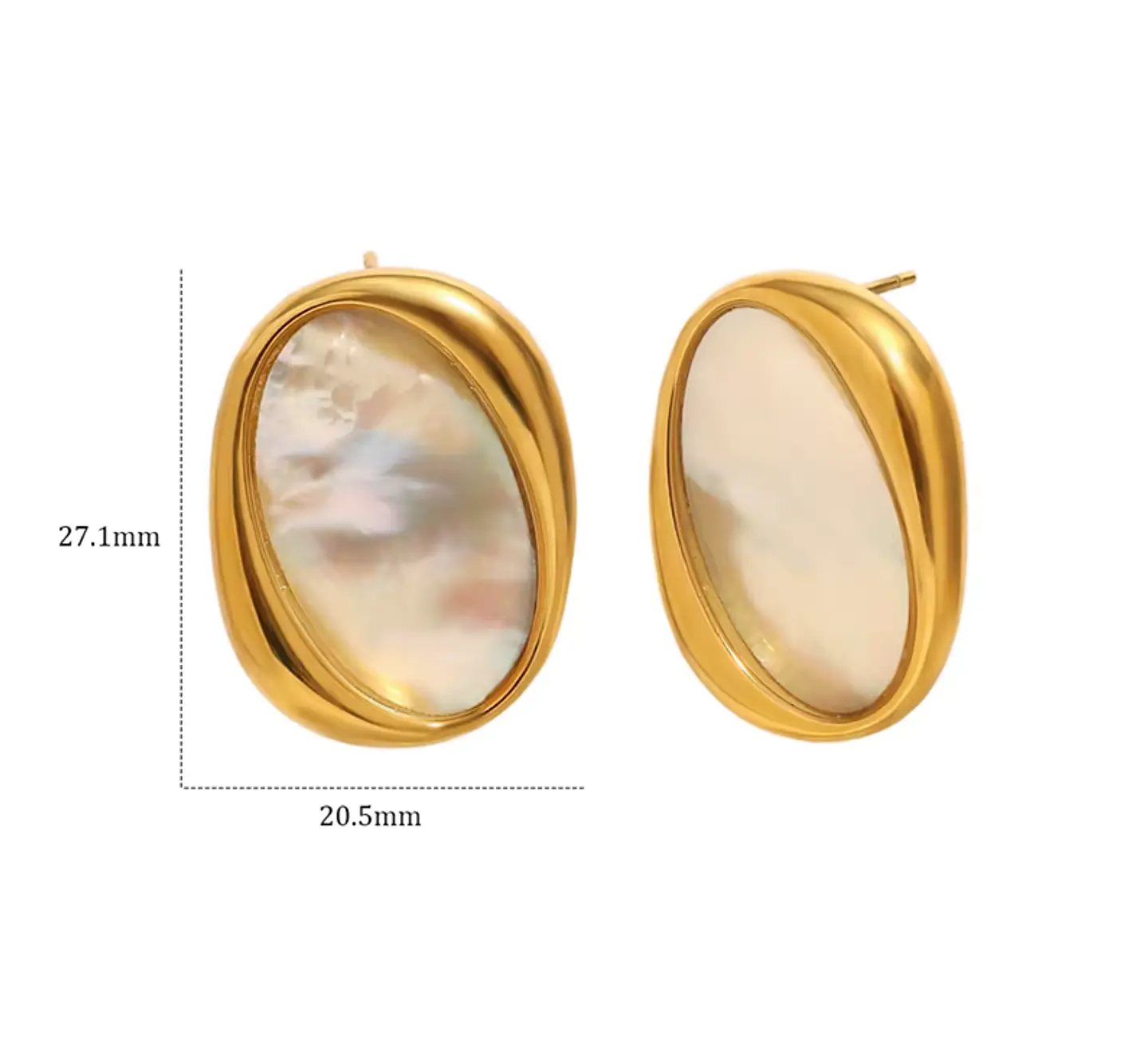 Aros Nácar Oval 2