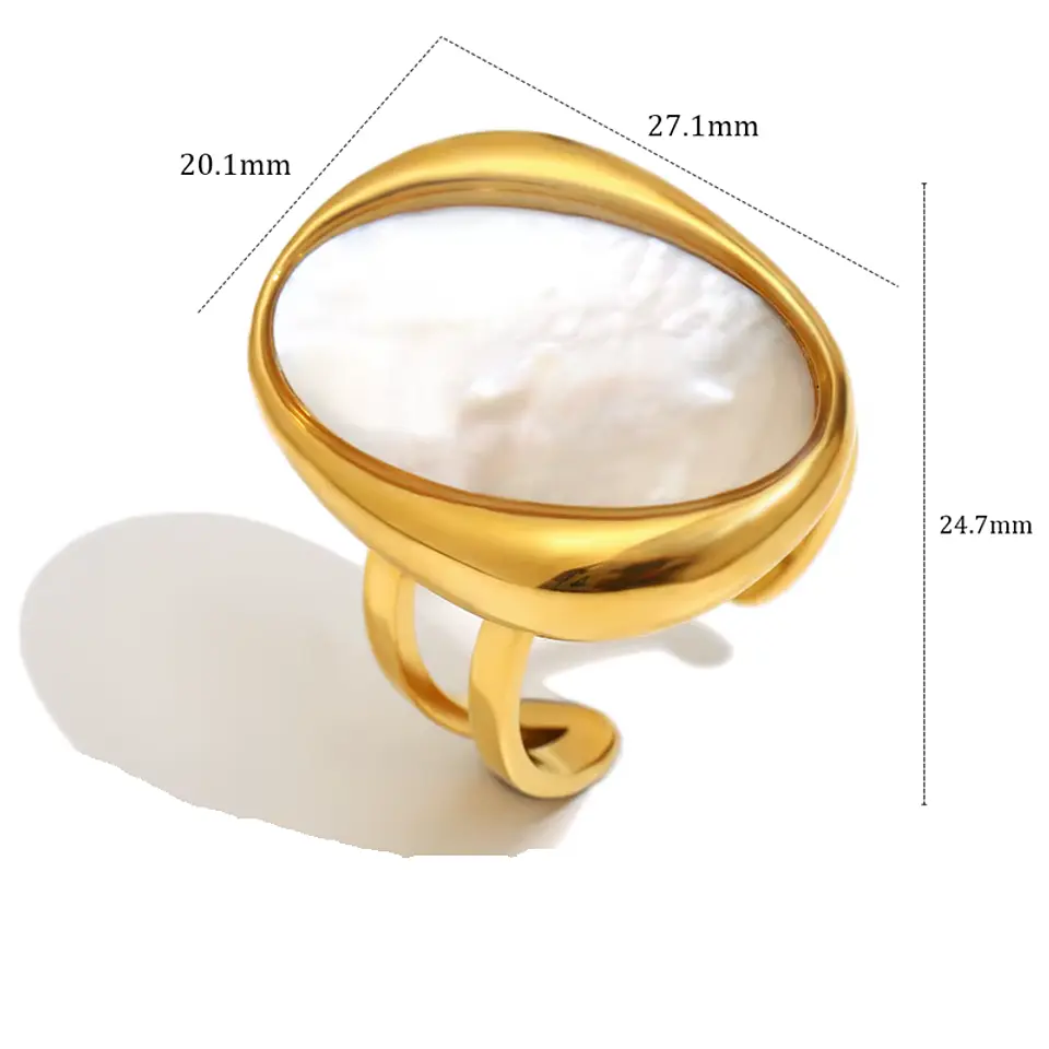 Anillo Nácar Ovalado 2