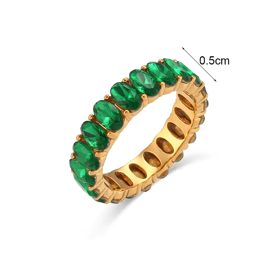 Anillo  Eternity Esmeralda 2