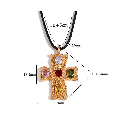 Collar  Cruz Multicolor