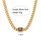 Collar Cadena Cubana Onix Negro - Miniatura 2