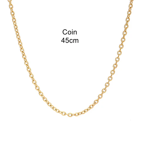 Collar Cadena Clásica Coin 45 cm