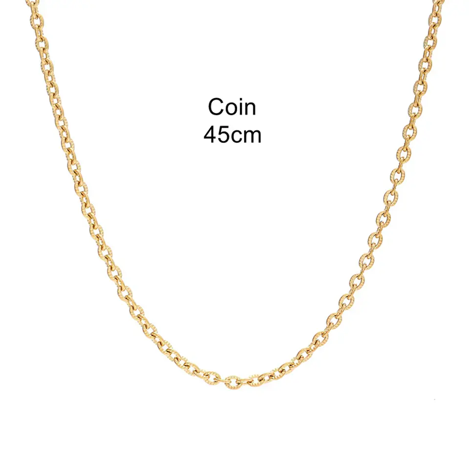 Collar Cadena Clásica Coin 45 cm 2