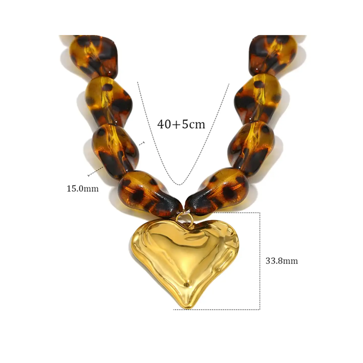 Collar Corazón Carey 2