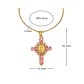 Collar Cruz Virgen Rosa - Miniatura 2
