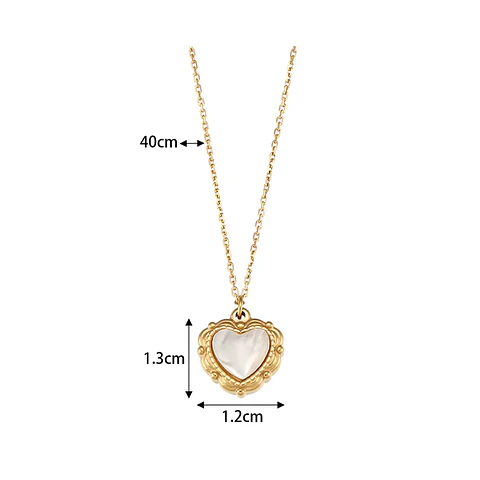 Collar  Corazón Nácar