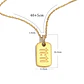 Collar  Amuleto Oriental Dorado 11:11 - Miniatura 2