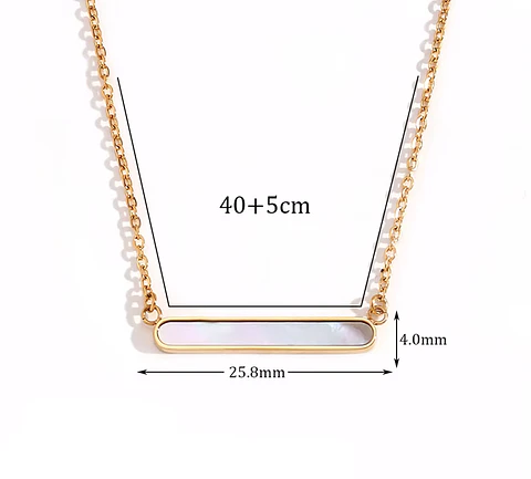 Collar Premium Barra Nácar