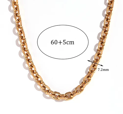 Collar Cadena Gruesa 60 cm